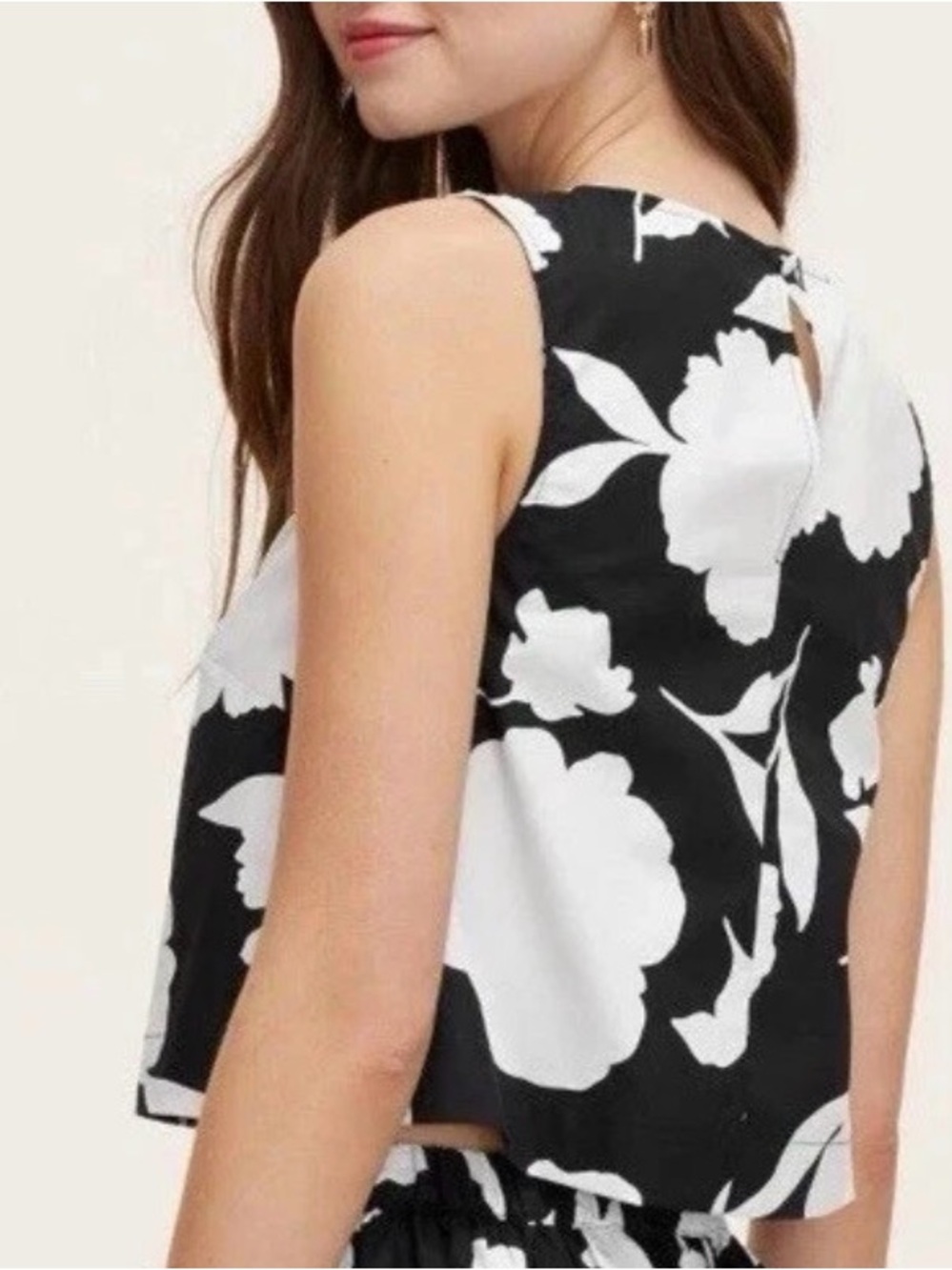 Women's Classic Rose Shell Tank Top - kate spade new york x Target Size L black - Picture 2 of 6